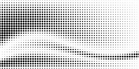 Fototapeta premium Black-white gradient halftone dots background. Pop art in vector illustration for your creative design modern.