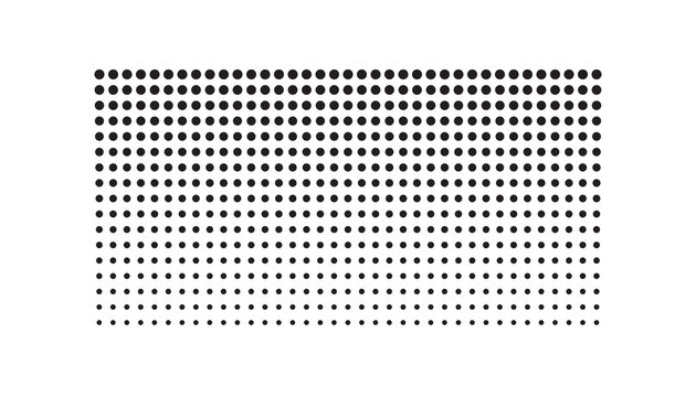 Black halftone dot gradient abstract background with fading dots pattern background