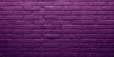 Obraz na płótnie Canvas Rough textured purple brick wall surface background with consistent color ideal for creative design and copy space