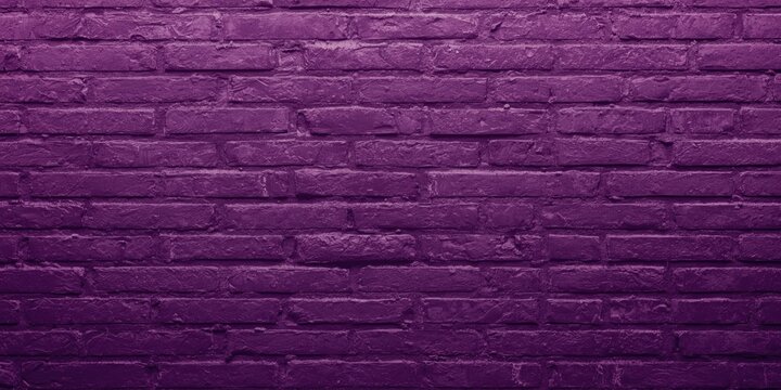 Rough textured purple brick wall surface background with consistent color ideal for creative design and copy space