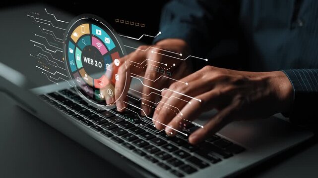 Modern Digital Interaction with Web 3.0 Technologies Depicted through an Engaging Visualization and Hands on Laptop Keyboard. Entropy.