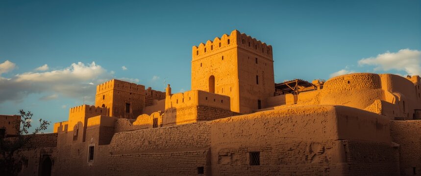 Traditional Berber kasbah constructed with adobe bricks highlighting ancient architecture and cultural richness
