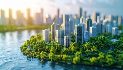 Fototapeta premium Discuss how urban planning can help cities become more resilient to climate-related challenges.
