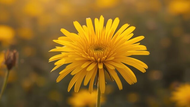 Radiant Yellow Tithonia Diversifolia Flowers with Detailed Petals