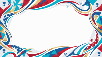 Obraz premium Modern abstract football championship background for a sports event