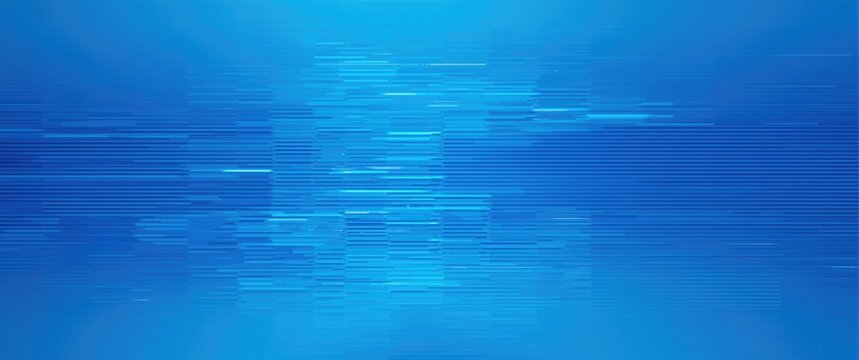 Horizontal blue pixel distortion backdrop for website graphics