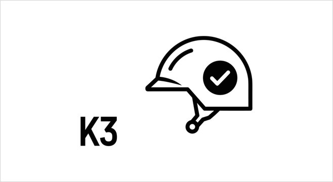 K3 Helmet Safety Check Icon.