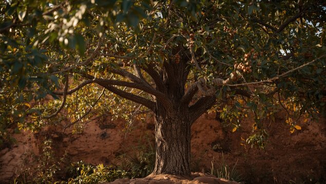 Native yerba mate tree thriving under ecofriendly farming