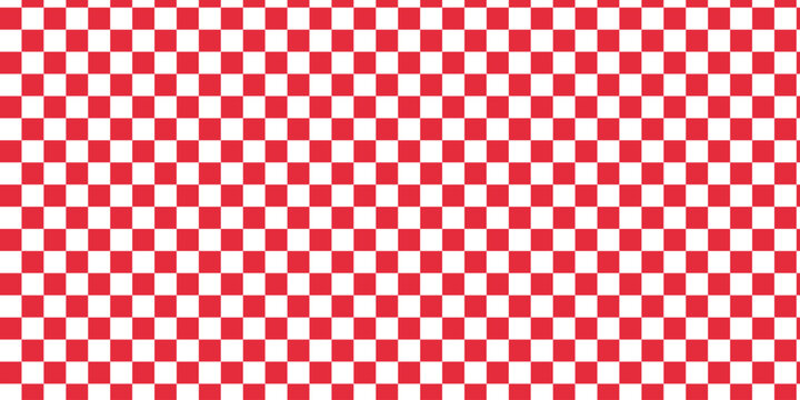 Seamless black and white checkerboard pattern. Classic racing or chess board background texture for graphic design, textile, and wallpaper. Yellow Retro Checkerboard Seamless Geometric Pattern.