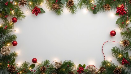 Obraz premium Joyful festive card for Christmas and holiday greetings