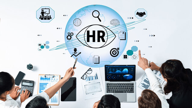 Human Resources Strategy and Planning for Business Growth with Diverse Team Collaboration and Digital Tools in Modern Office Environment Fluxor.