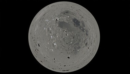 Obraz premium Spherical 360 HDR view revealing Phobos moon rocky habitat