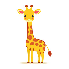 Obraz premium Cute cartoon giraffe illustration
