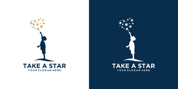 Child Reaching for Stars Logo.
