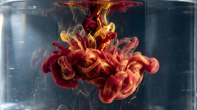 Abstract Ink Cloud in Water
