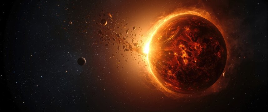 New world creation from massive planetary collisions and moon generation