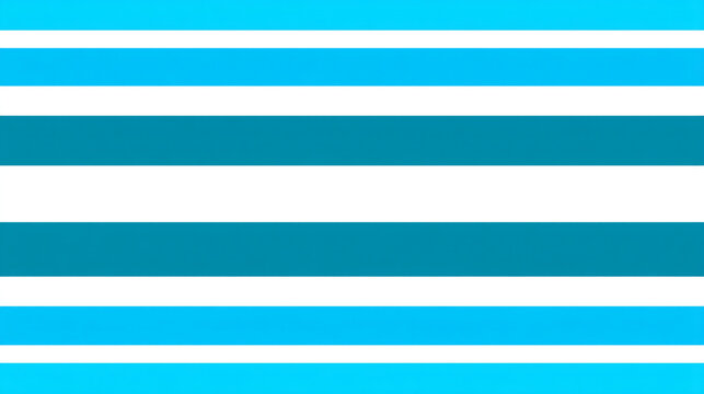 Abstract background design with horizontal parallel stripes in shades of cyan and white, abstract