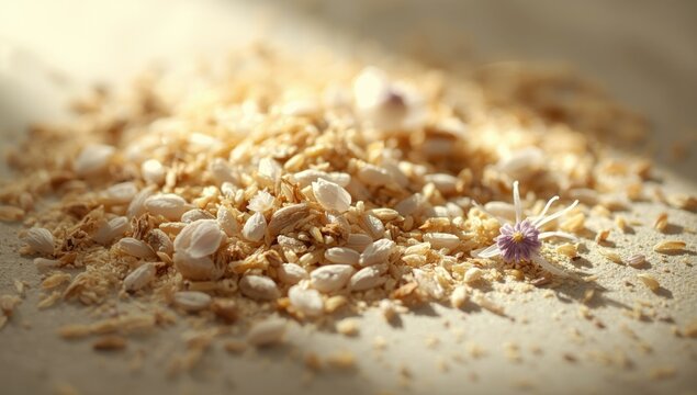 Scented herbal powder combining jasmine rice with alum and false daisy