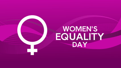 Women's equality day banner, poster © KR Studio