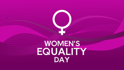 Women's equality day banner, poster © KR Studio