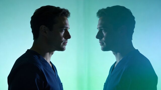 Generative AI captures a reflective moment between two healthcare professionals