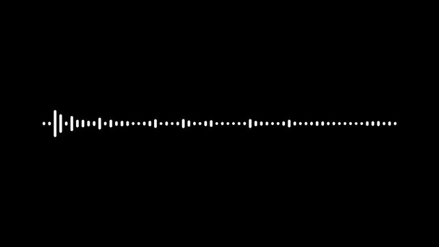 A high-resolution animated spectrum visualizer that moves in sync with the beat,Dynamic Sound Spectrum with Digital Effects and Vibrant Motion on black background.4k animation