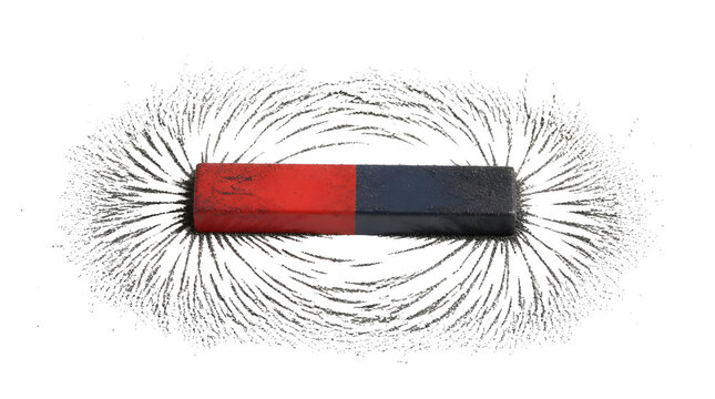 Bar Magnet Field Lines Physics Science Education