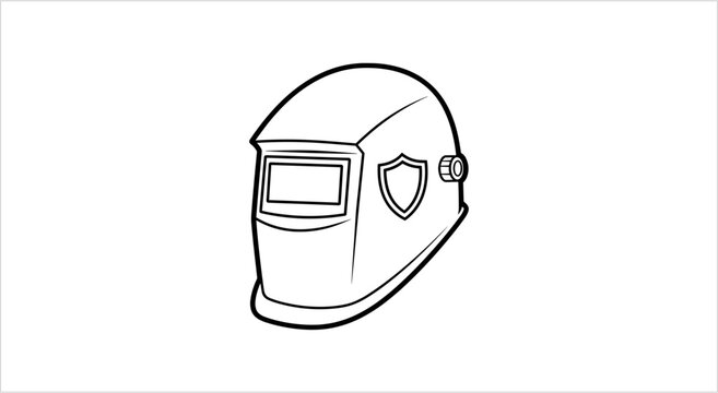Welding helmet protective gear for safety.