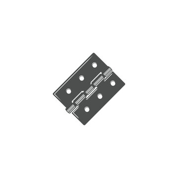 Door Hinge Butt Joint Icon Vector Illustration Template
