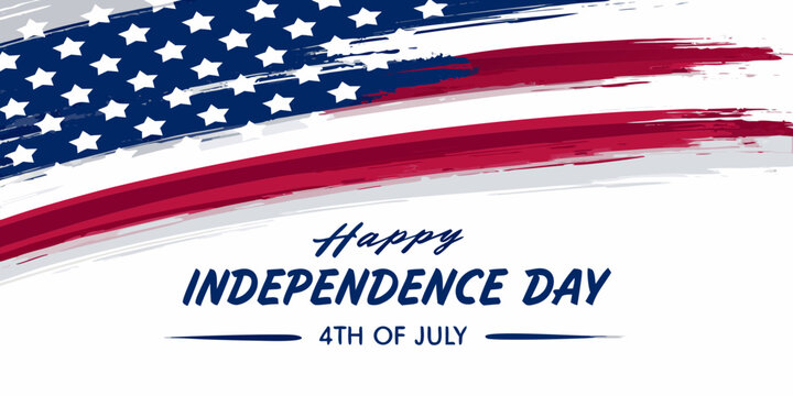 Stars and stripes pattern with text on a white background