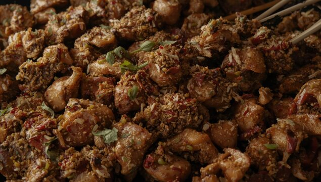 Pashtun minced kebab featuring a mixture of chicken and aromatic spices