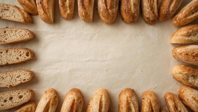 Well cut bread slices arranged for smooth serving