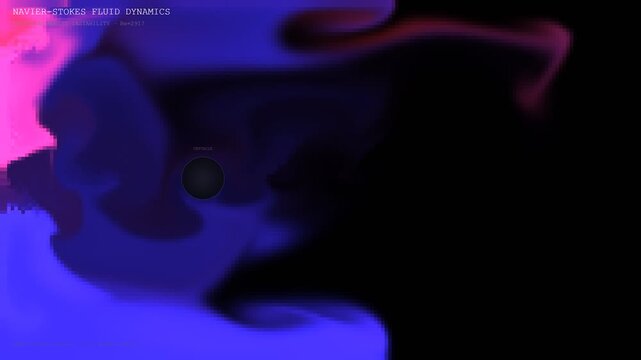 Navier-Stokes Fluid Dynamics Physics Simulation Render
