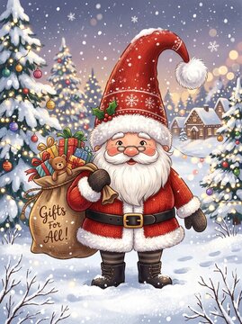 christmas gnome, christmas gnomes, funny gnome, cute gnome, holiday gnome, winter gnome, gnome illustration, christmas character, festive gnome, santa gnome, tomte illustration, nisse christmas, chris