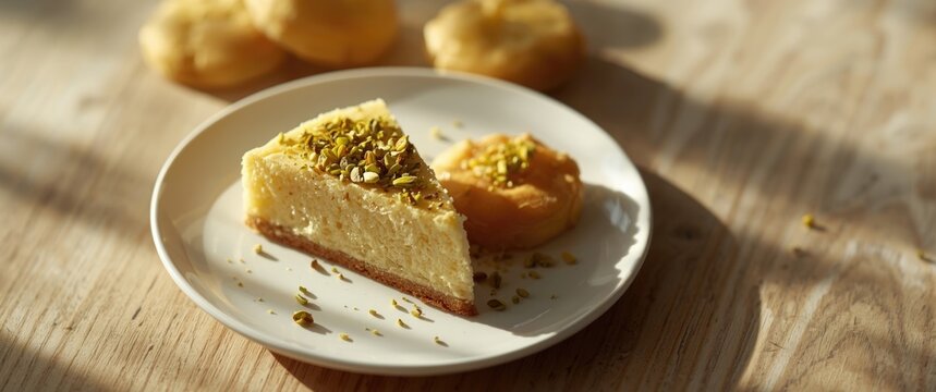 Middle Eastern Basbousa Cake Paired with Gulash Pastries