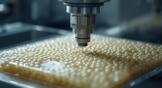 Injection molding process with plastic beads containing master batch and polymer resin