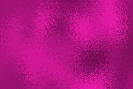 Hot pink metallic foil texture background with vibrant shiny frosted chrome surface