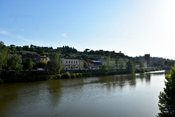 Obraz premium River view of Firenze(Florence), Italy, Europe