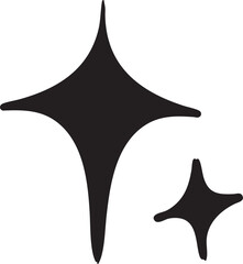 Fototapeta premium Sparkle Star Icon Vector