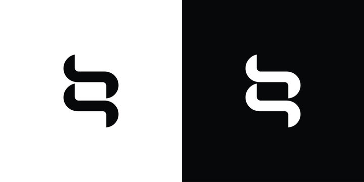 Modern and unique letter SS initials logo design