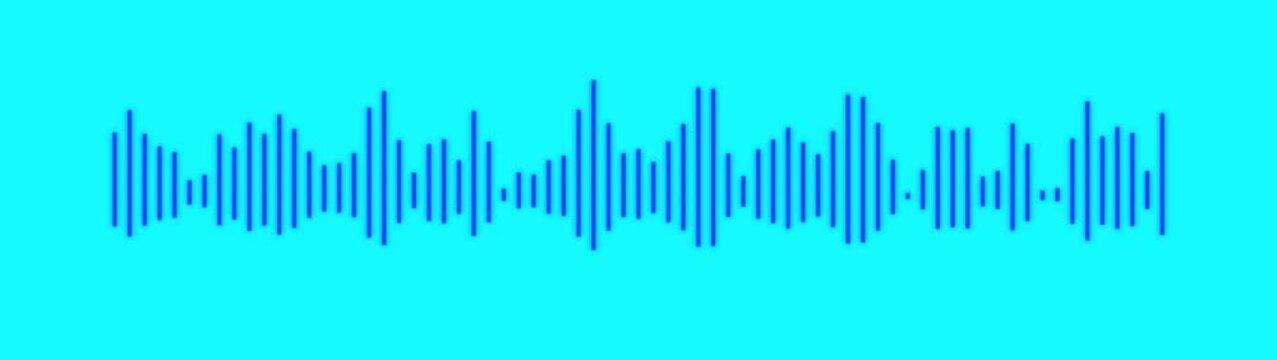 audio wave frequency digital animation.