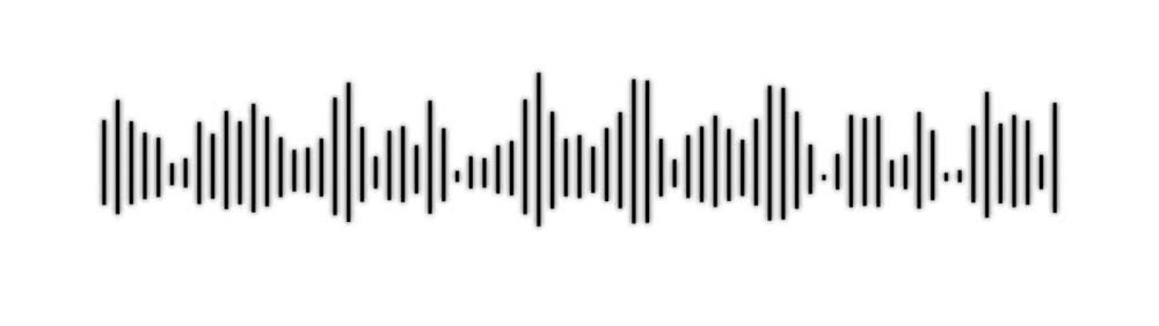 audio wave frequency digital animation.audio waveform spectrum animation. Sound waves on transparent background with alpha channel. Audio visualiser. Music equaliser. 4k animation.