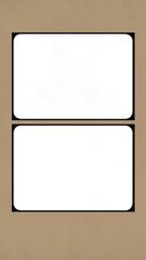 Fototapeta premium PNG 2 photo collage frame, transparent background