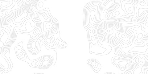 Abstract light grey topographic map background featuring flowing contour lines, geographic elevation patterns, modern terrain texture, seamless wavy design and transparent background © Mirror