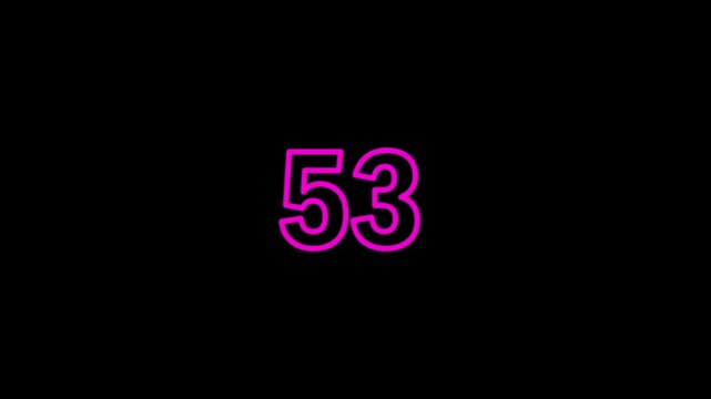 Vibrant magenta outline of the number thirty-one centered against a deep black background, indicating a numerical value or count