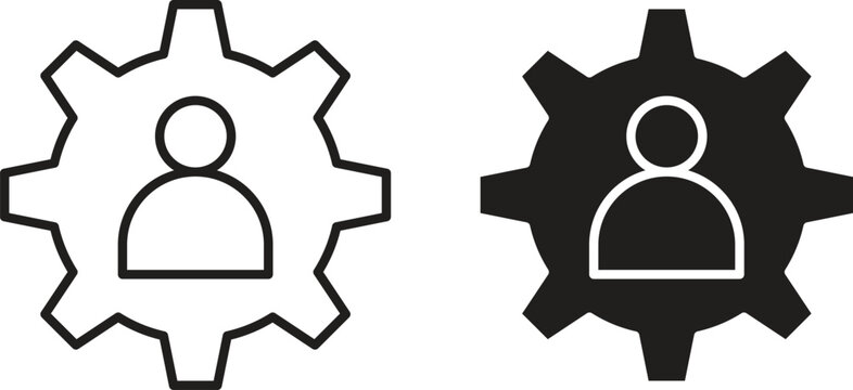 Expert icon vector editable. black vectors set
