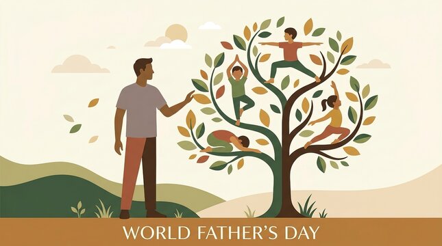  World Father's Day. Happy Father's Day.