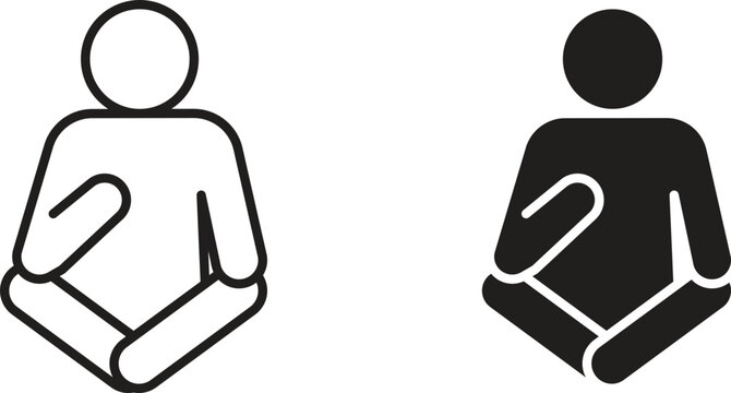 Guru icon vector editable. black vectors set