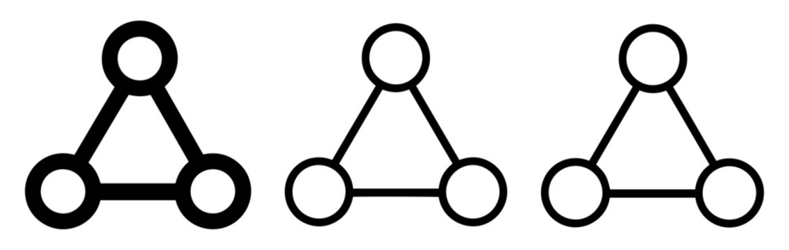 share communication network icon set