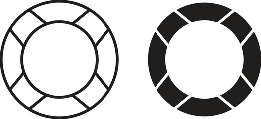 Rubber ring icon vector editable. black vectors set © RImon